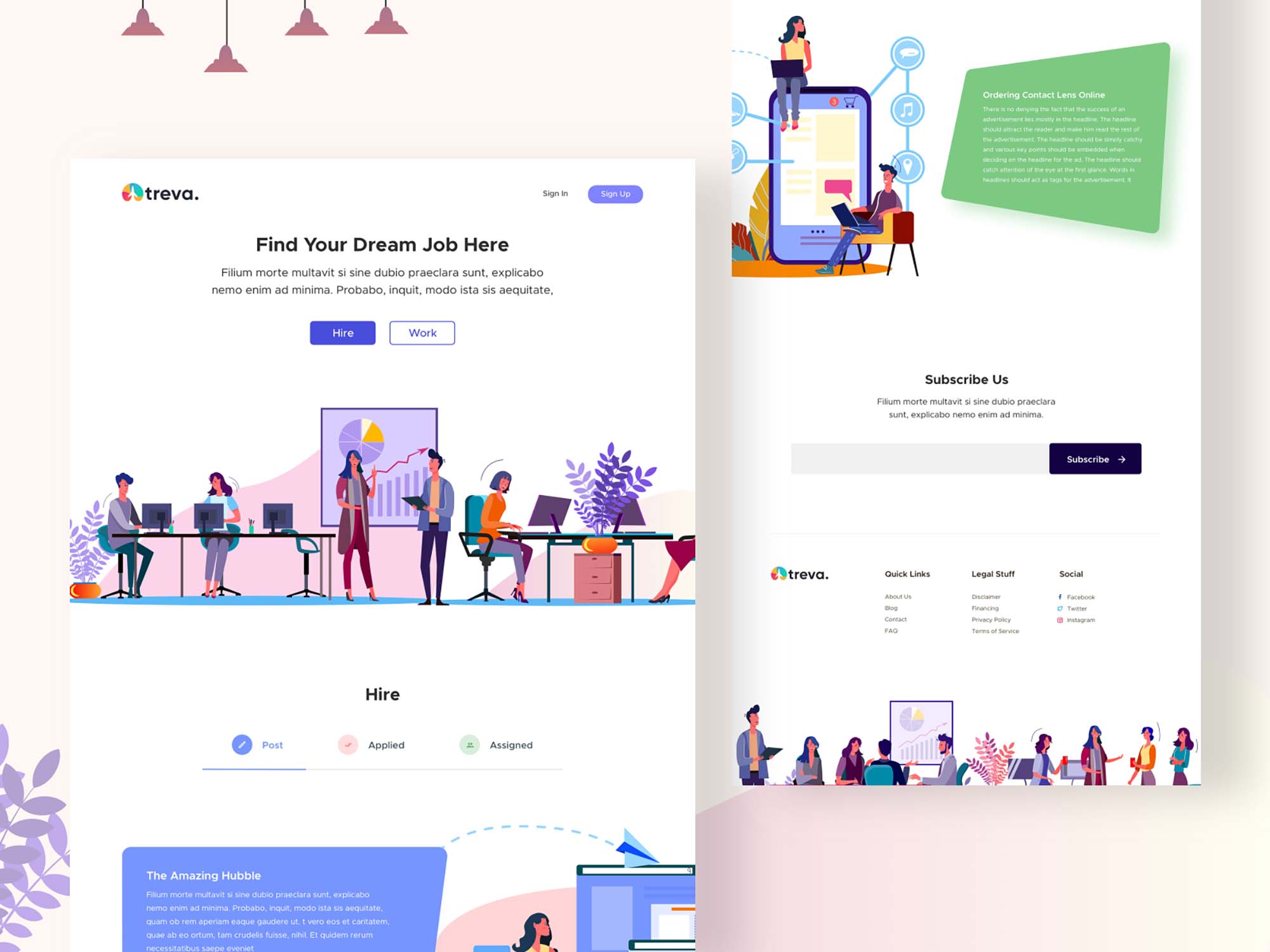 Sketch Website Template