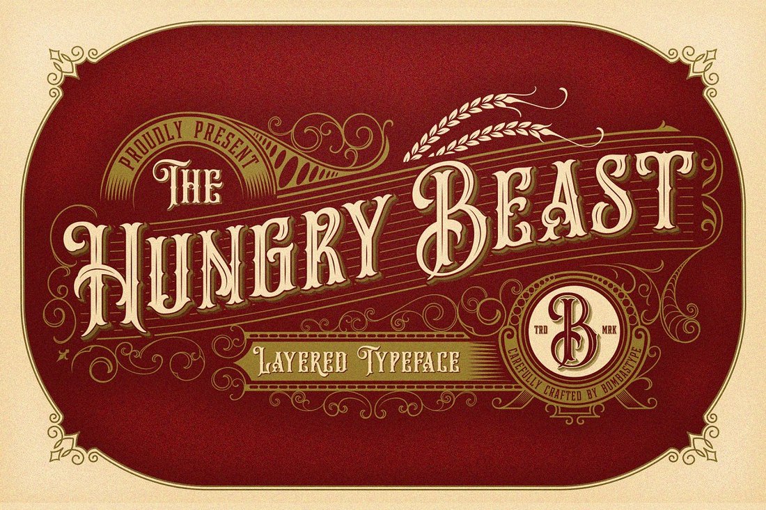 Hungry Beast - Free Layered Font